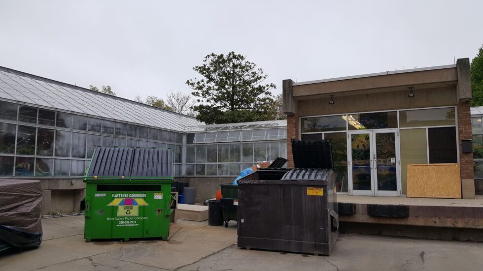 Kent State greenhouse Renovation exterior