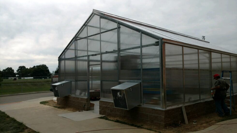 Dalton School District greenhouse exterior