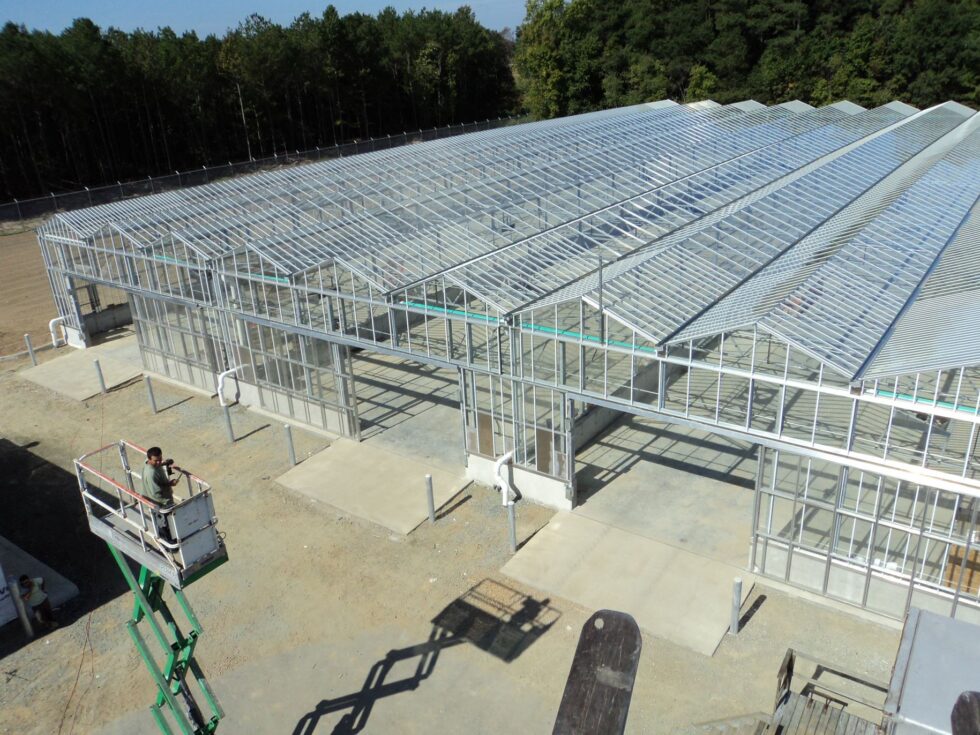 Delaware greenhouse exterior roof
