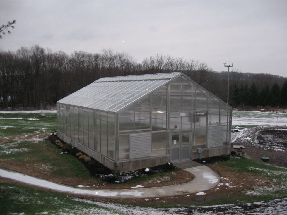 Old Trail Greenhouse Exterior winter