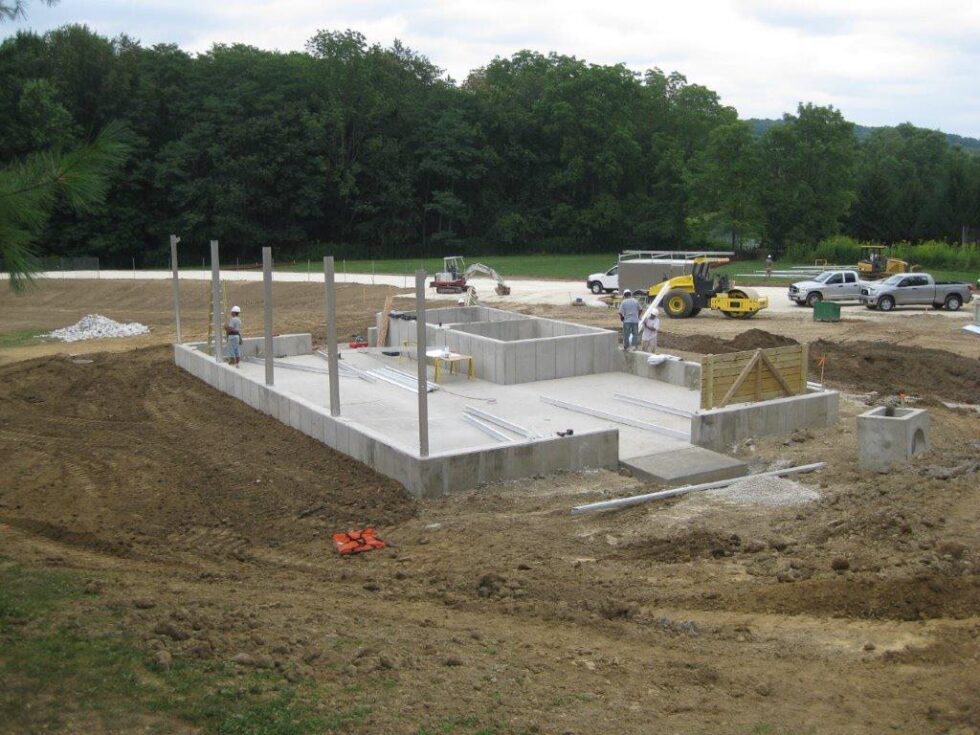Old Trail Greenhouse Exterior Construction