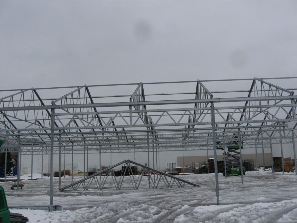 Petitti Mentor greenhouse exterior construction