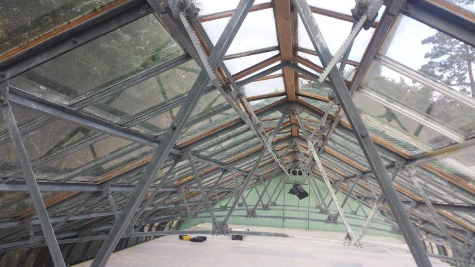 Reynolda Greenhouse roof