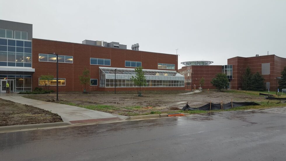 Marion Greenhouse attached to building exterior
