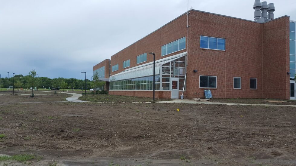 Marion Greenhouse attached to building exterior