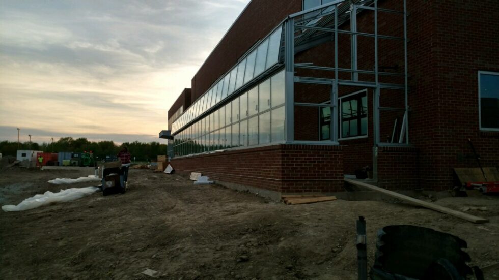 Marion Greenhouse attached to building exterior