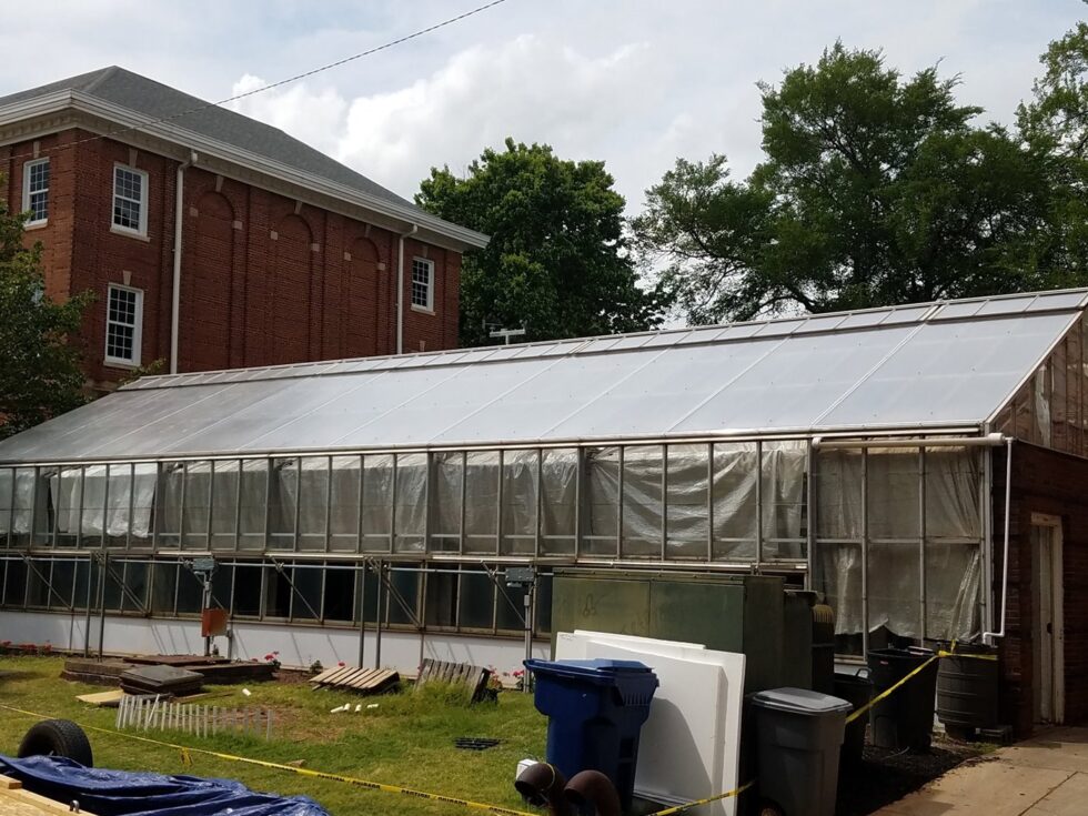 Morehouse greenhouse construction