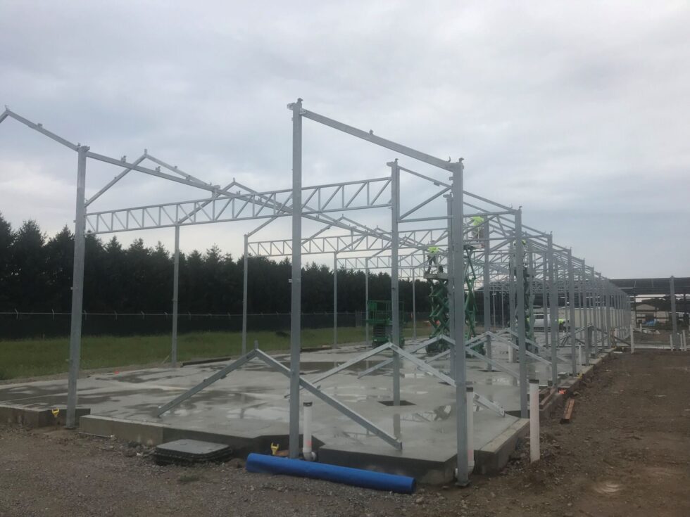 osu greenhouse exterior construction