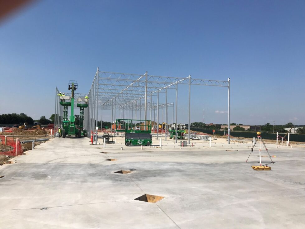 osu greenhouse exterior construction