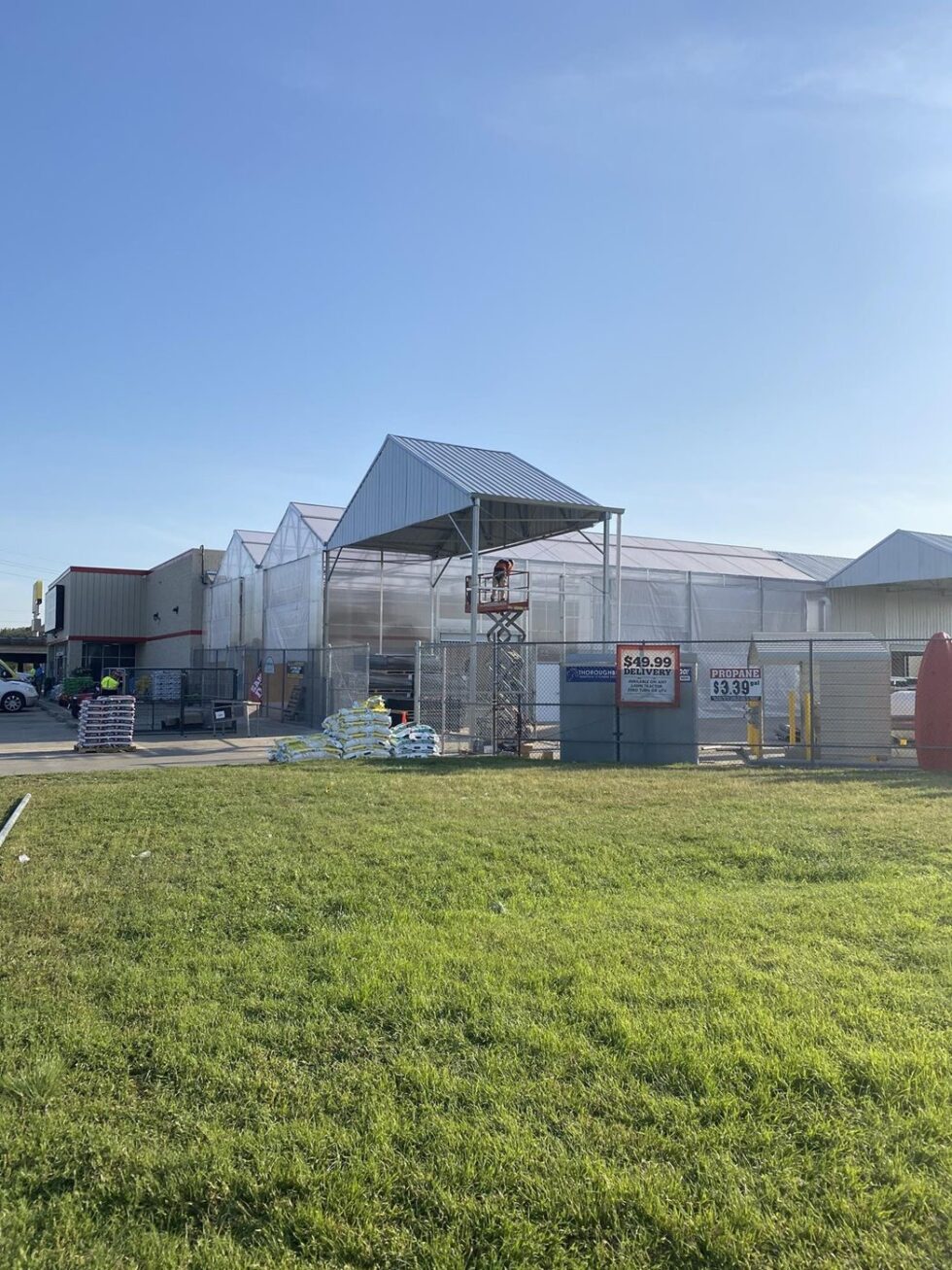 tractor greenhouse construction