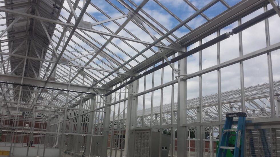 Williams greenhouse exterior construction