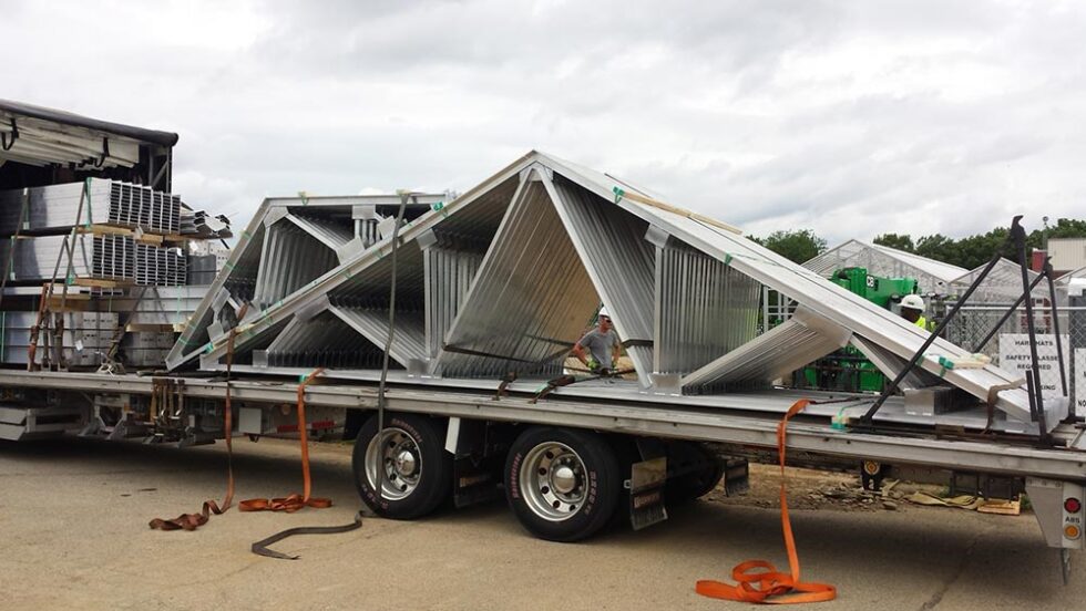 Williams greenhouse exterior construction