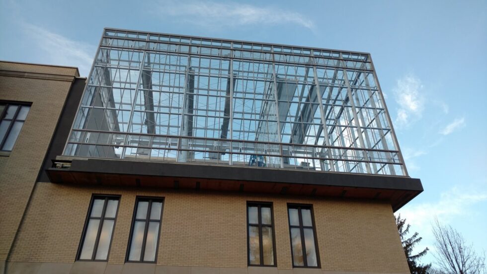 Wooster greenhouse on roof