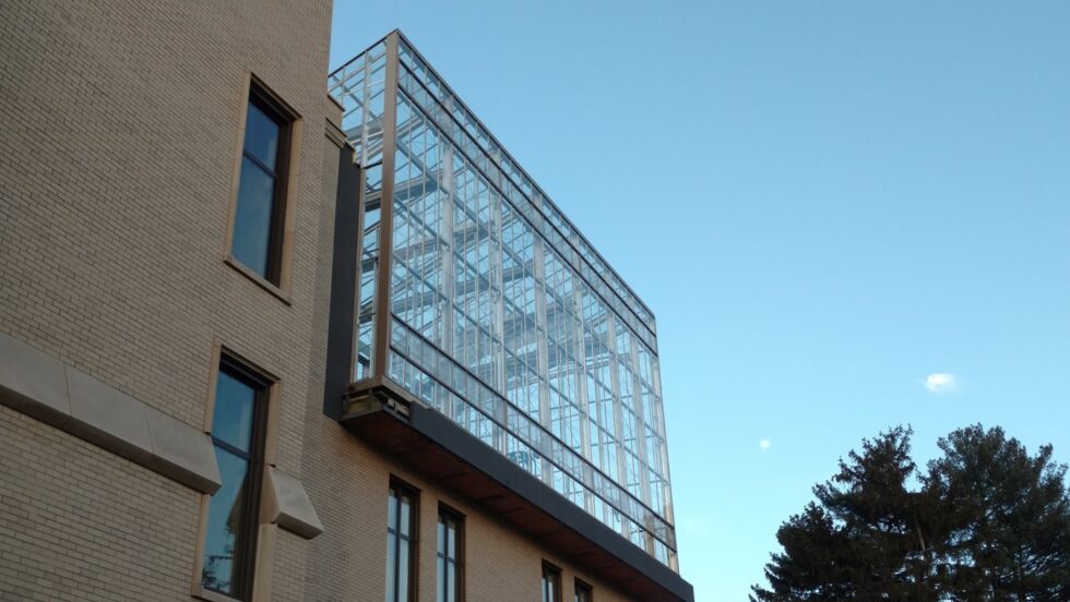Wooster greenhouse on roof