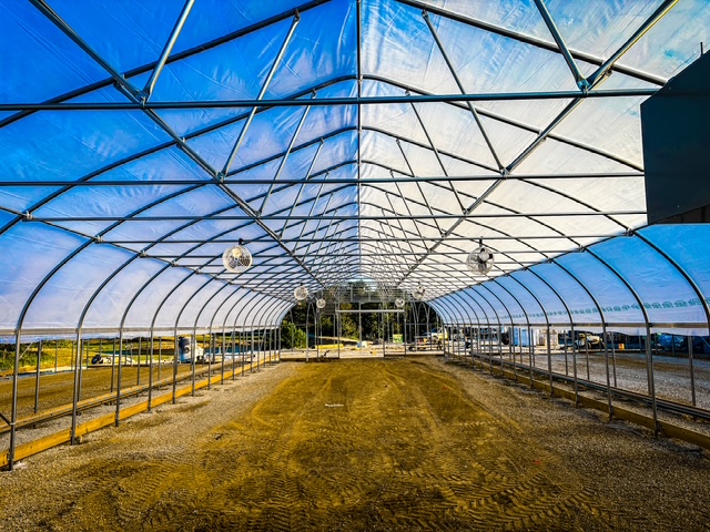 IMG_5471 1 | LLK Greenhouse Solutions Interior commercial greenhouse installation by LLK Greenhouse Solutions